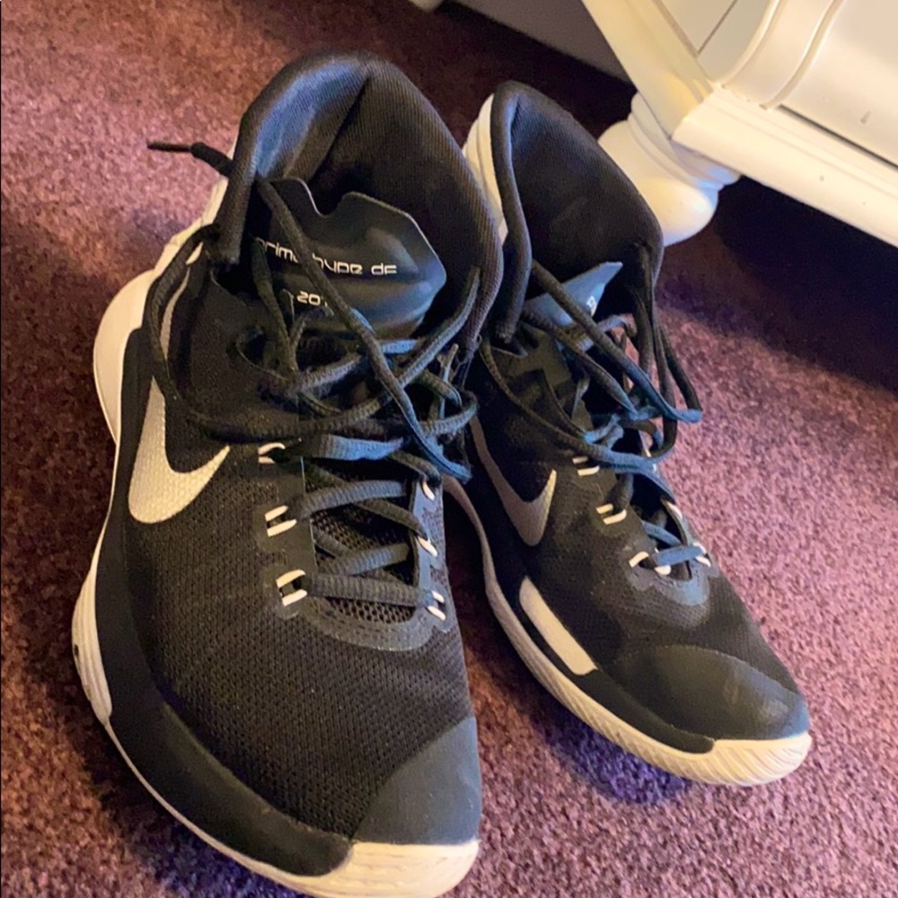 Black and white Nike sneakers